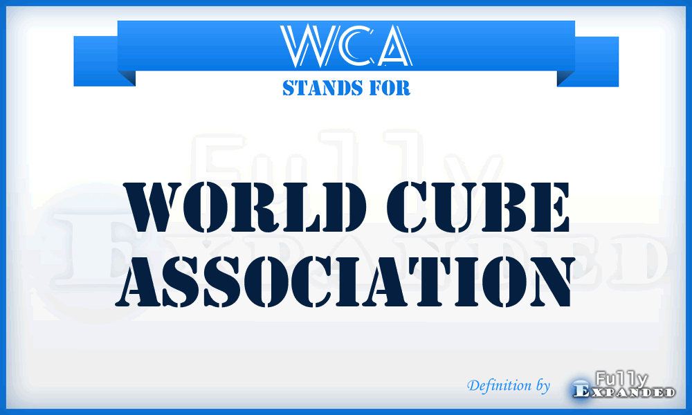 WCA - World Cube Association