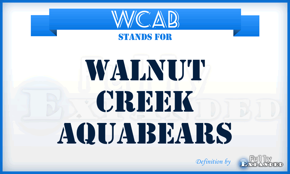 WCAB - Walnut Creek Aquabears