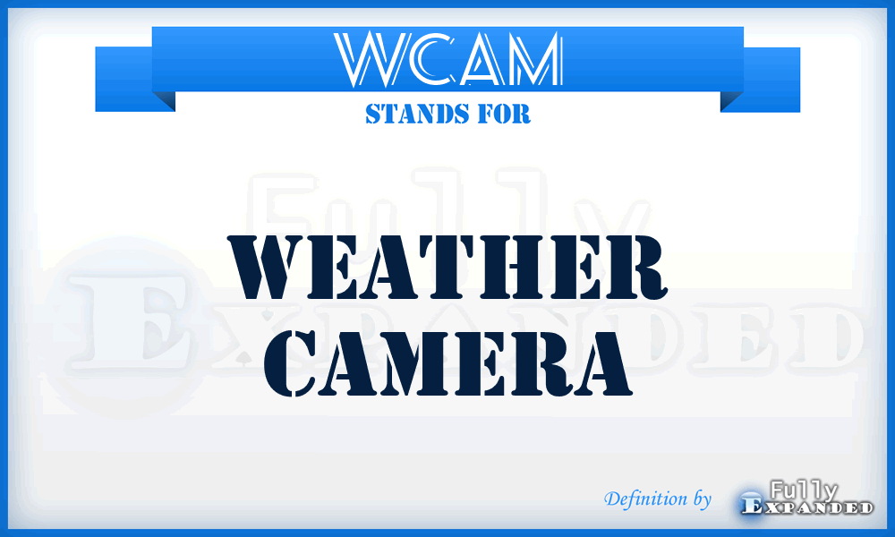 WCAM - Weather CAMera