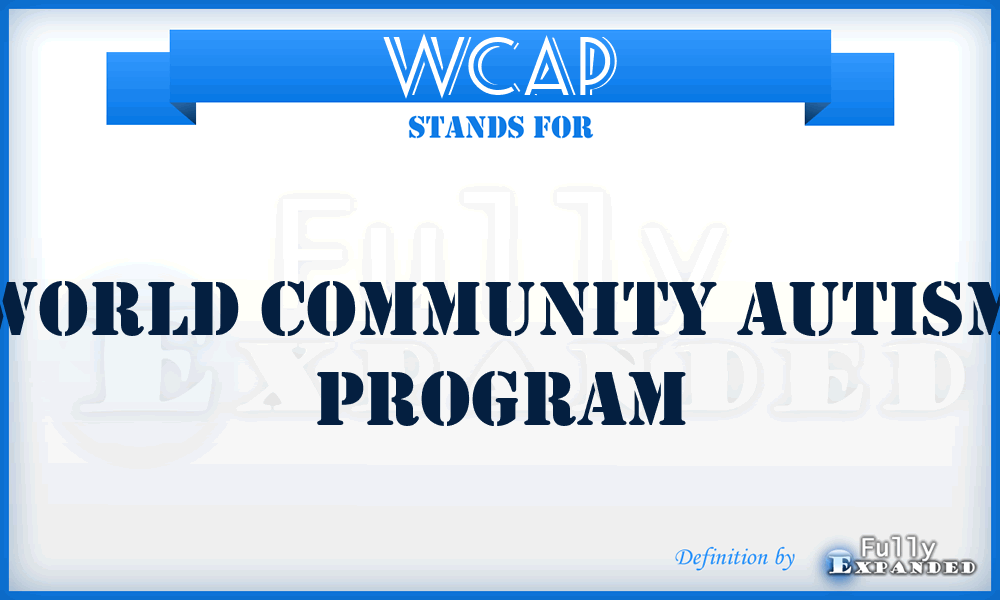 WCAP - World Community Autism Program