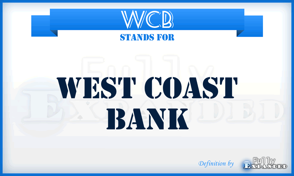 WCB - West Coast Bank