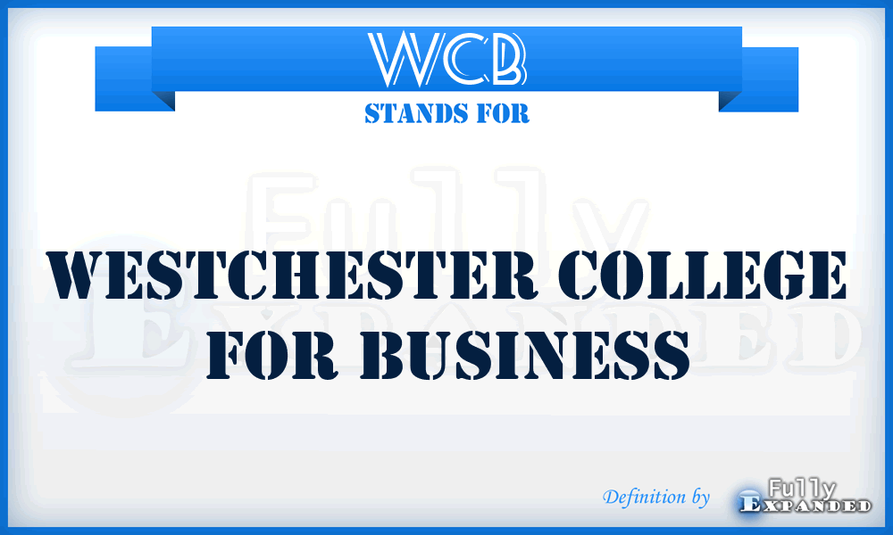 WCB - Westchester College for Business