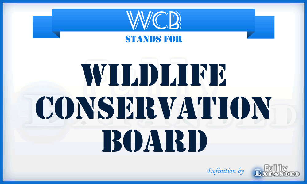 WCB - Wildlife Conservation Board