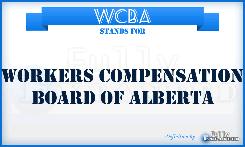 WCBA - Workers Compensation Board of Alberta