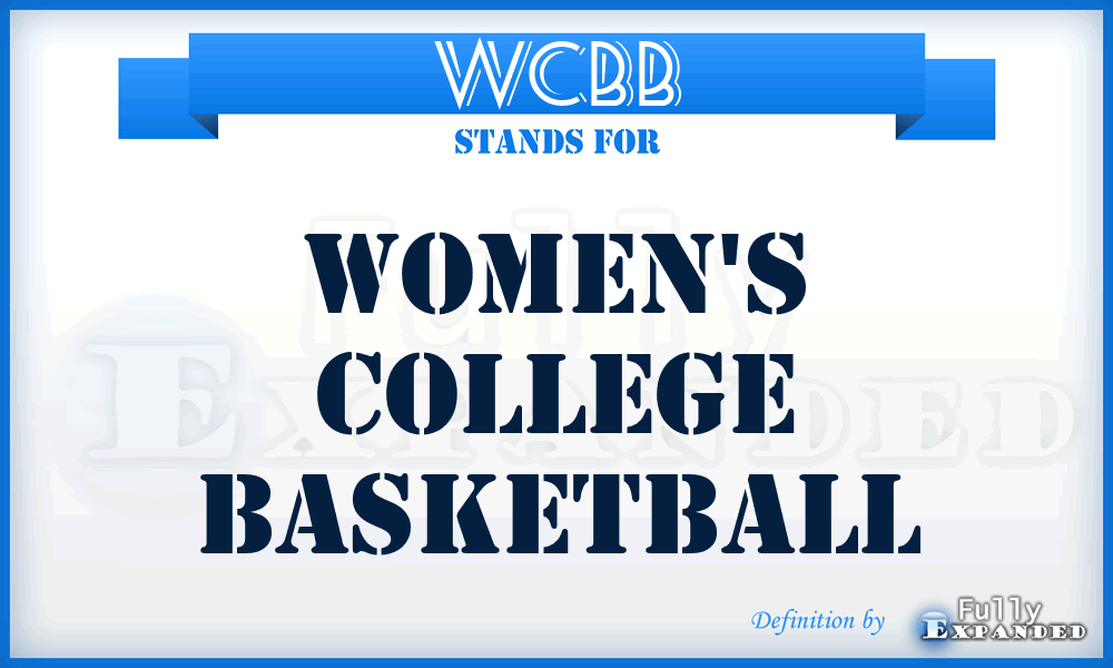 WCBB - Women's College BasketBall