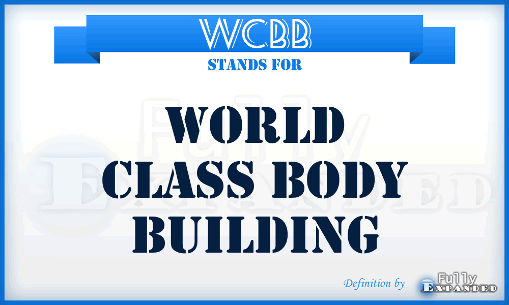 WCBB - World Class Body Building