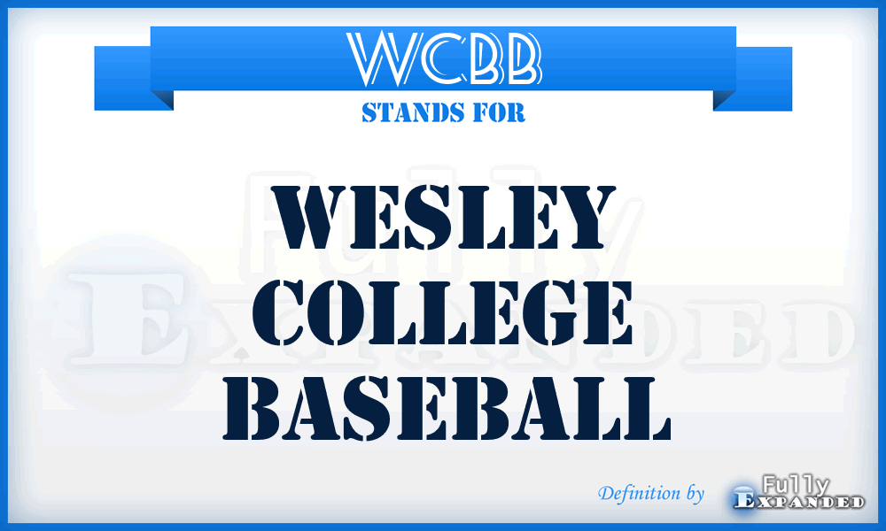 WCBB - Wesley College Baseball