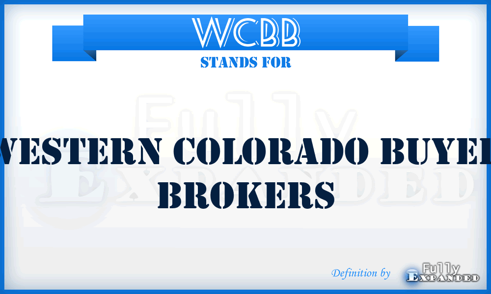 WCBB - Western Colorado Buyer Brokers