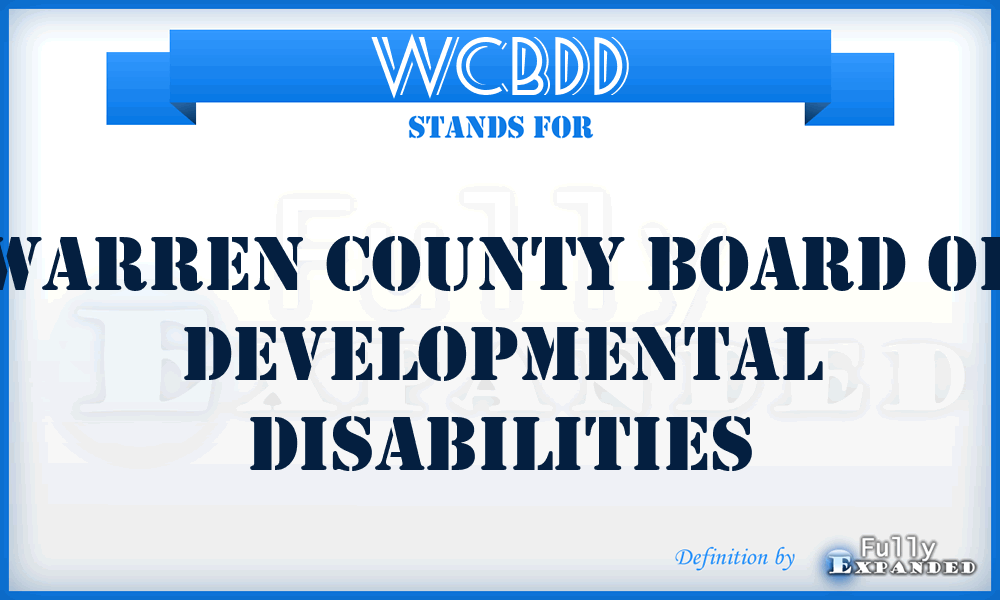 WCBDD - Warren County Board of Developmental Disabilities