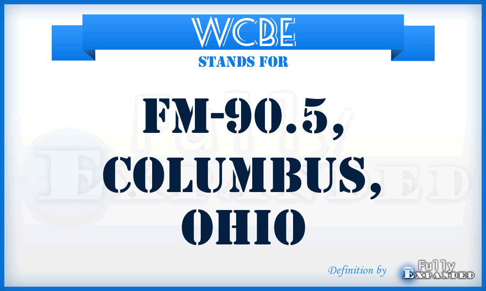 WCBE - FM-90.5, Columbus, Ohio