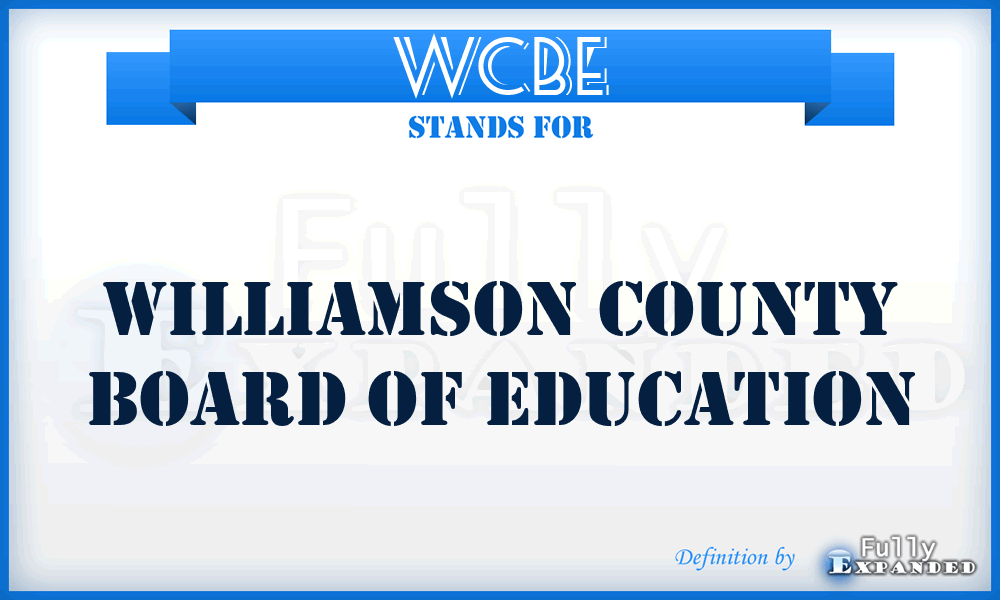 WCBE - Williamson County Board Of Education