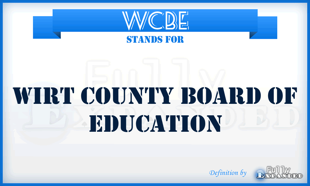 WCBE - Wirt County Board of Education