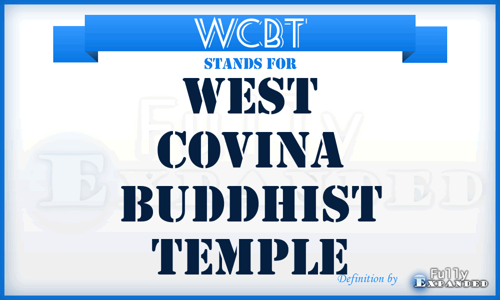 WCBT - West Covina Buddhist Temple