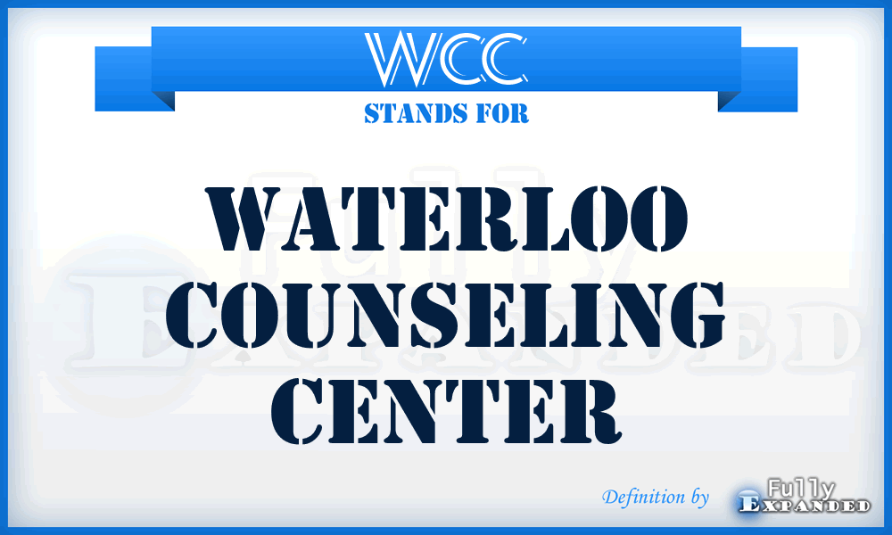 WCC - Waterloo Counseling Center