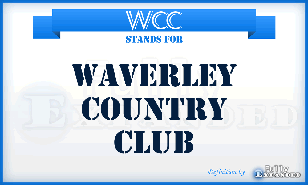 WCC - Waverley Country Club