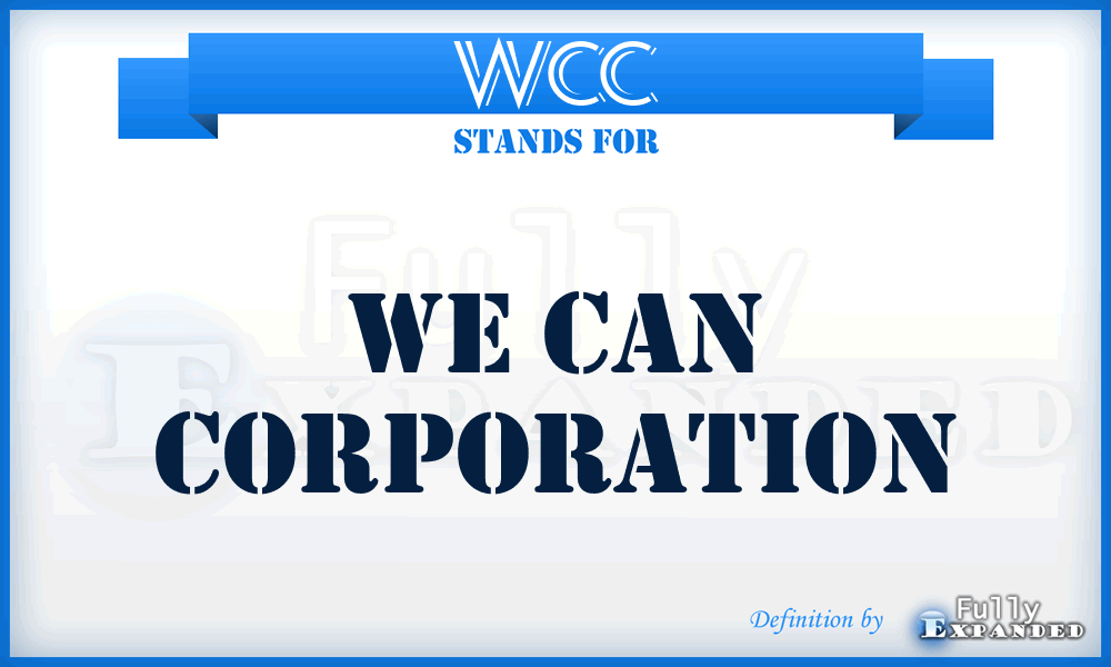 WCC - We Can Corporation