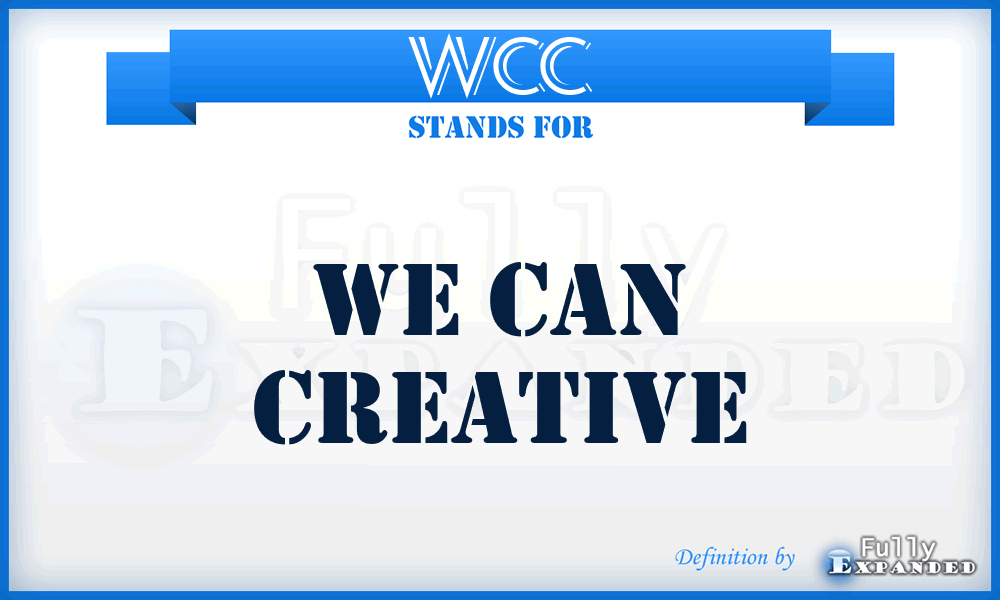 WCC - We Can Creative