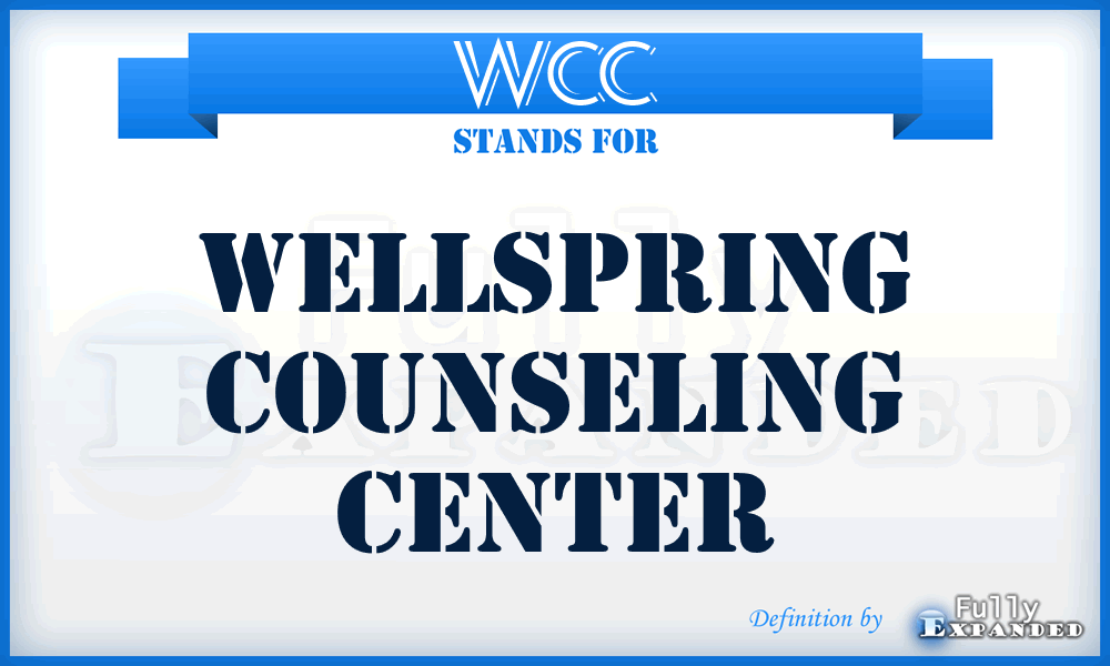 WCC - Wellspring Counseling Center