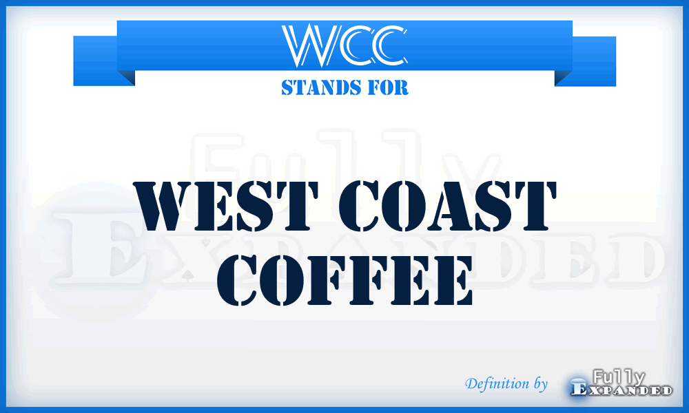 WCC - West Coast Coffee