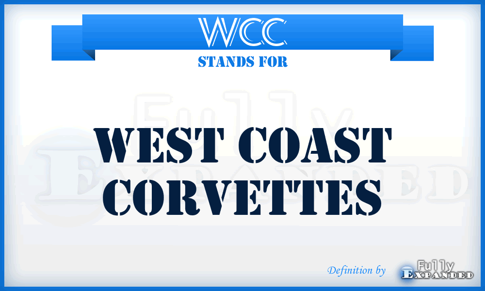 WCC - West Coast Corvettes