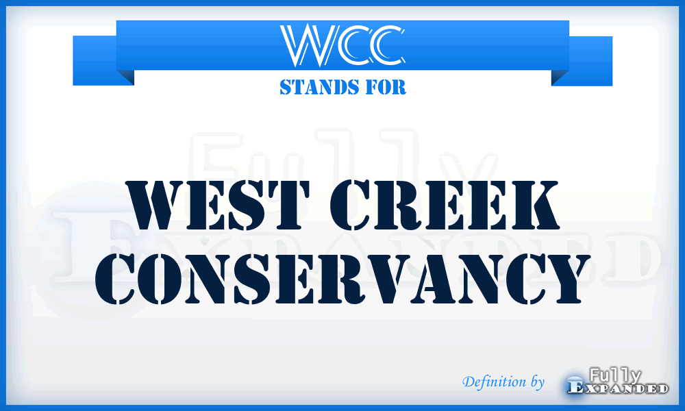 WCC - West Creek Conservancy