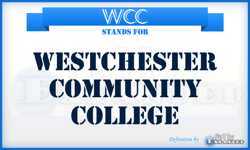 WCC - Westchester Community College