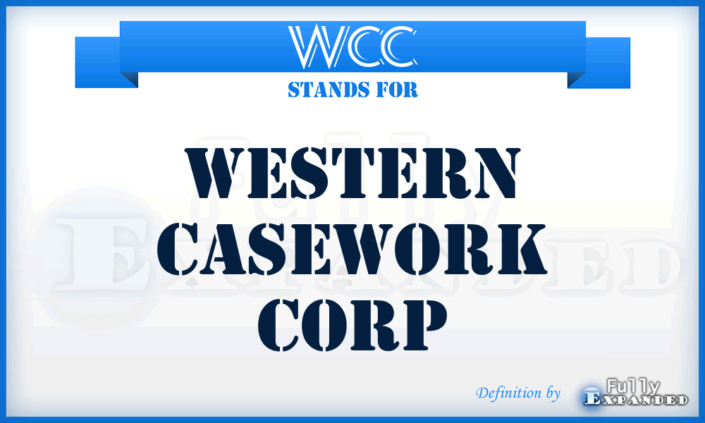 WCC - Western Casework Corp