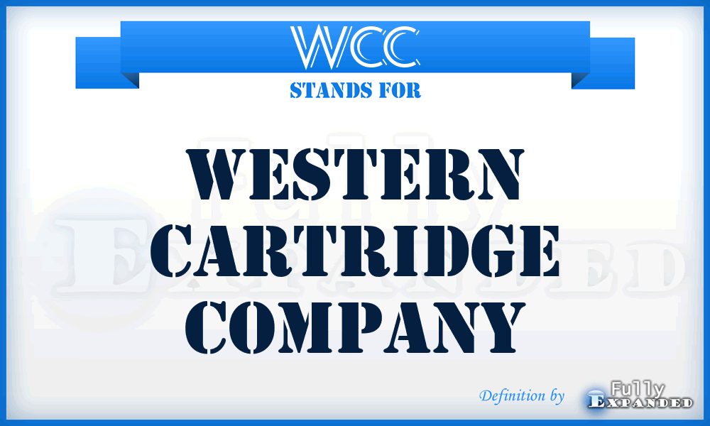 WCC - Western Cartridge Company