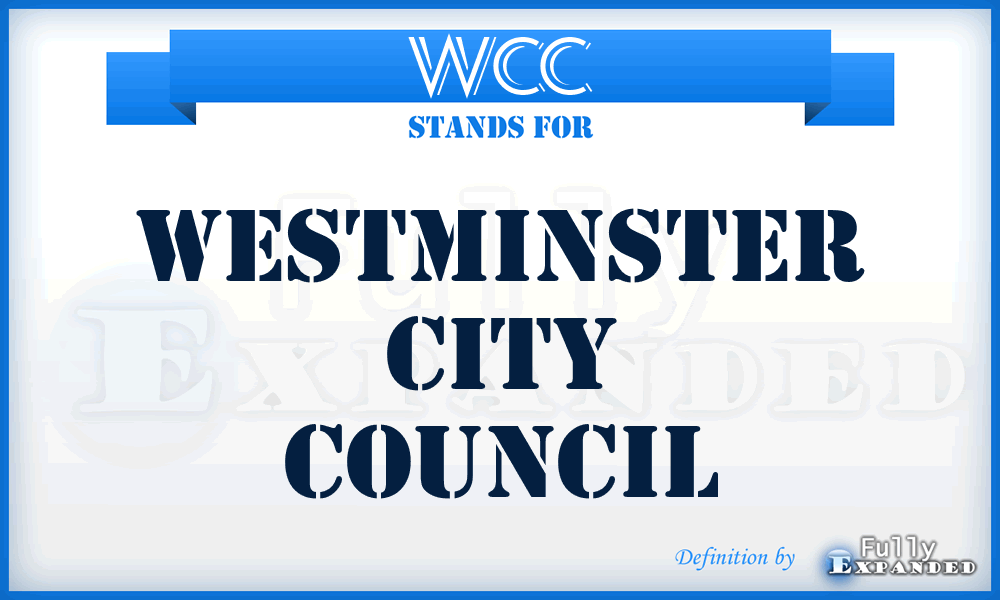WCC - Westminster City Council