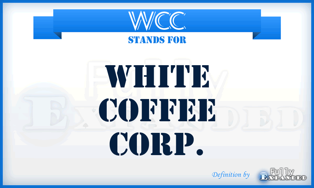 WCC - White Coffee Corp.