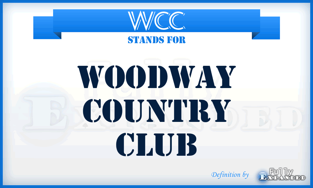 WCC - Woodway Country Club