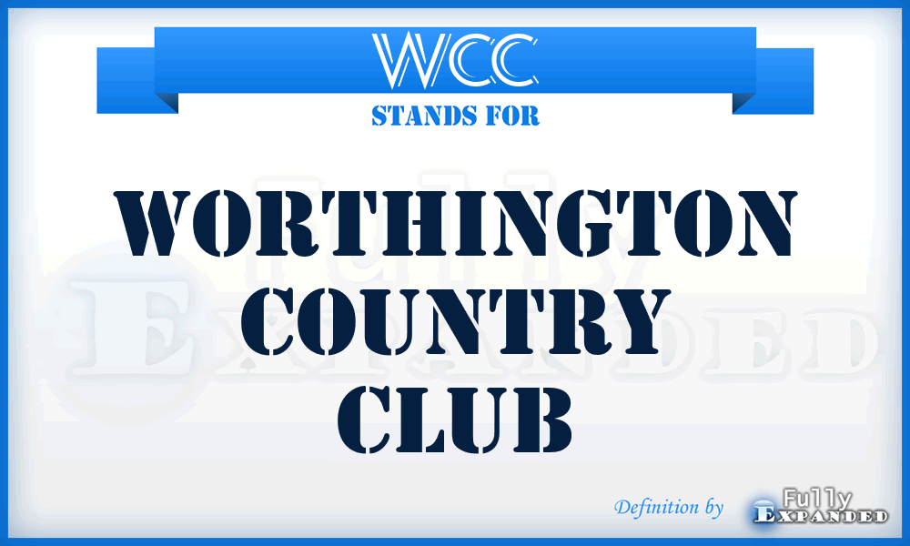 WCC - Worthington Country Club