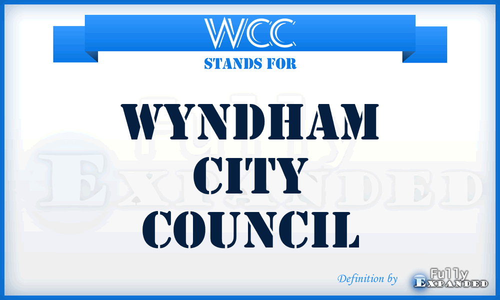 WCC - Wyndham City Council