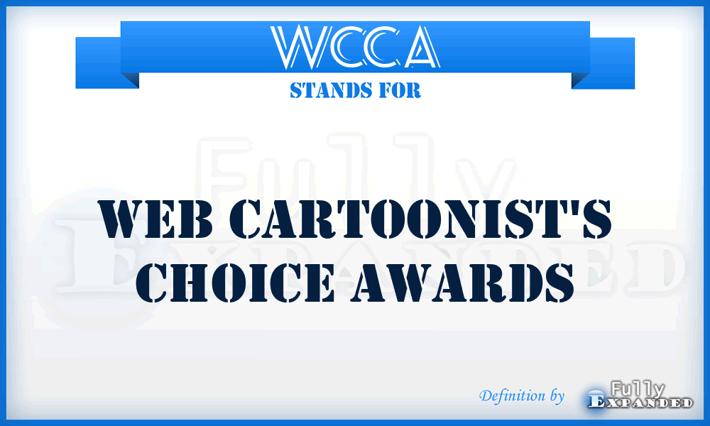 WCCA - Web Cartoonist's Choice Awards