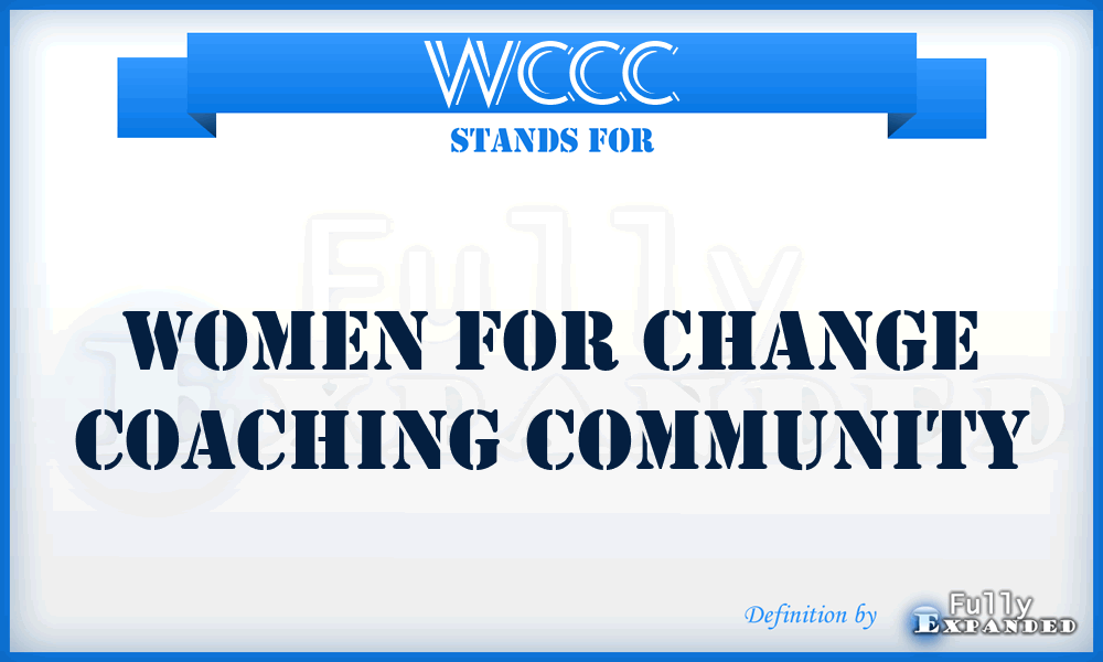 WCCC - Women for Change Coaching Community