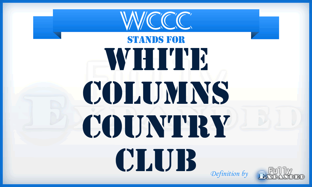 WCCC - White Columns Country Club