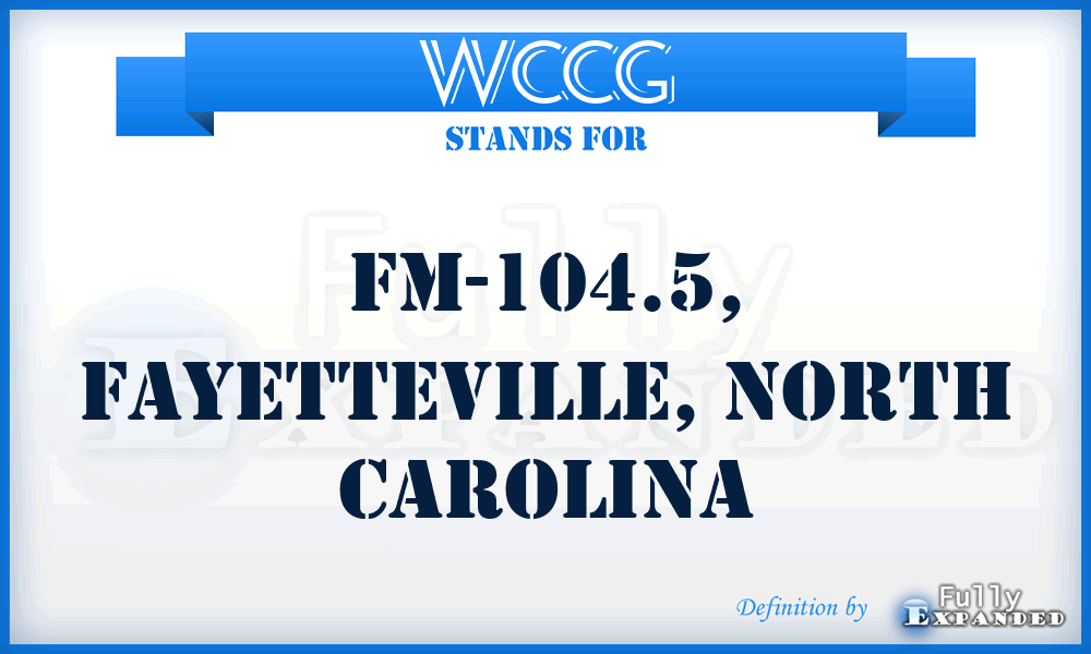 WCCG - FM-104.5, Fayetteville, North Carolina