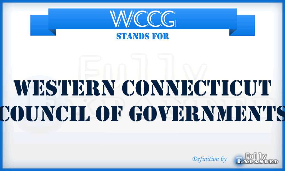 WCCG - Western Connecticut Council of Governments