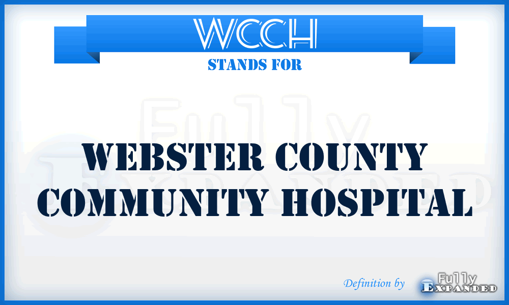 WCCH - Webster County Community Hospital