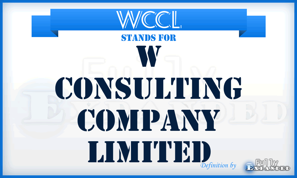 WCCL - W Consulting Company Limited