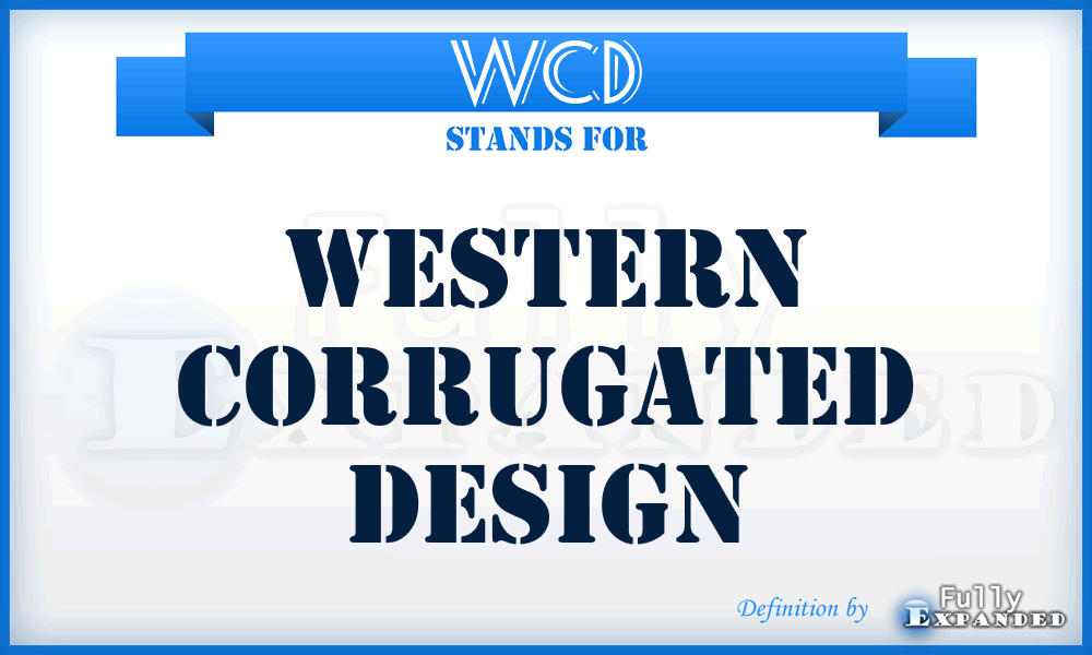 WCD - Western Corrugated Design