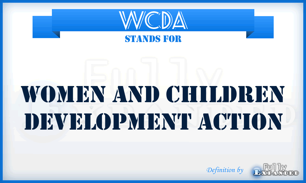 WCDA - Women and Children Development Action