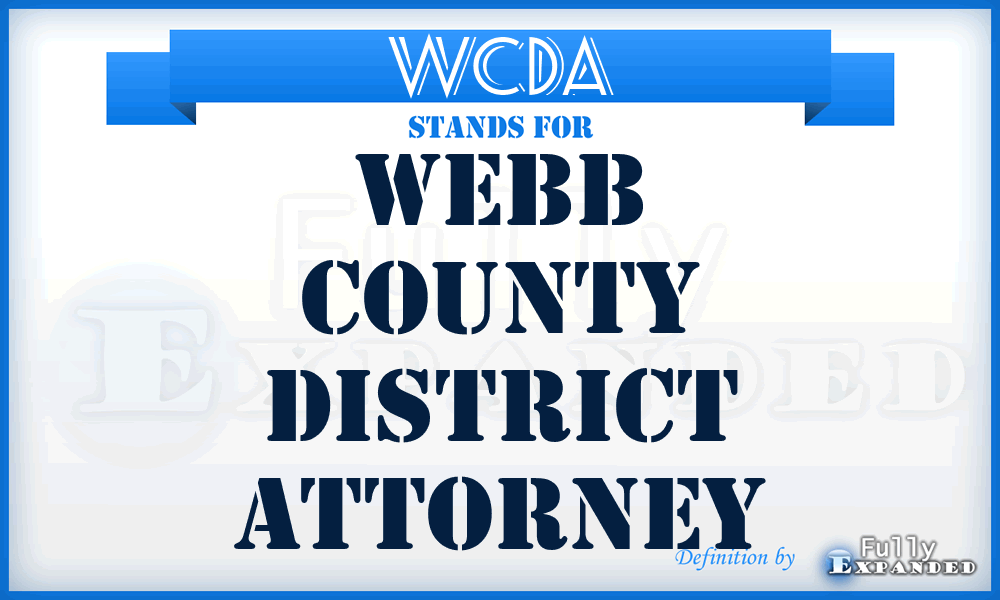 WCDA - Webb County District Attorney