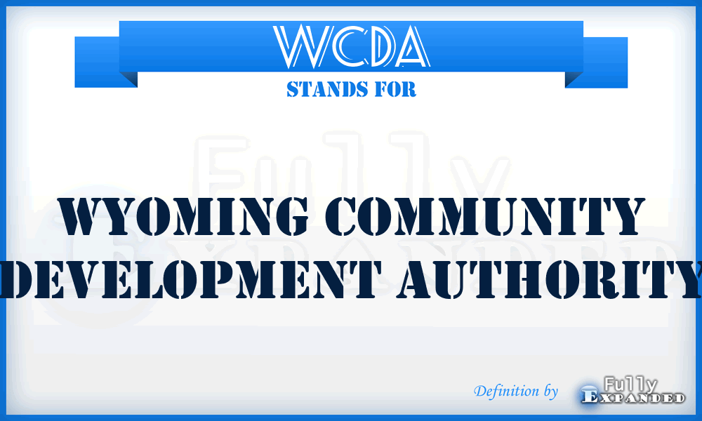 WCDA - Wyoming Community Development Authority