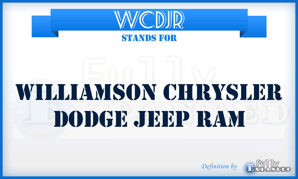 WCDJR - Williamson Chrysler Dodge Jeep Ram