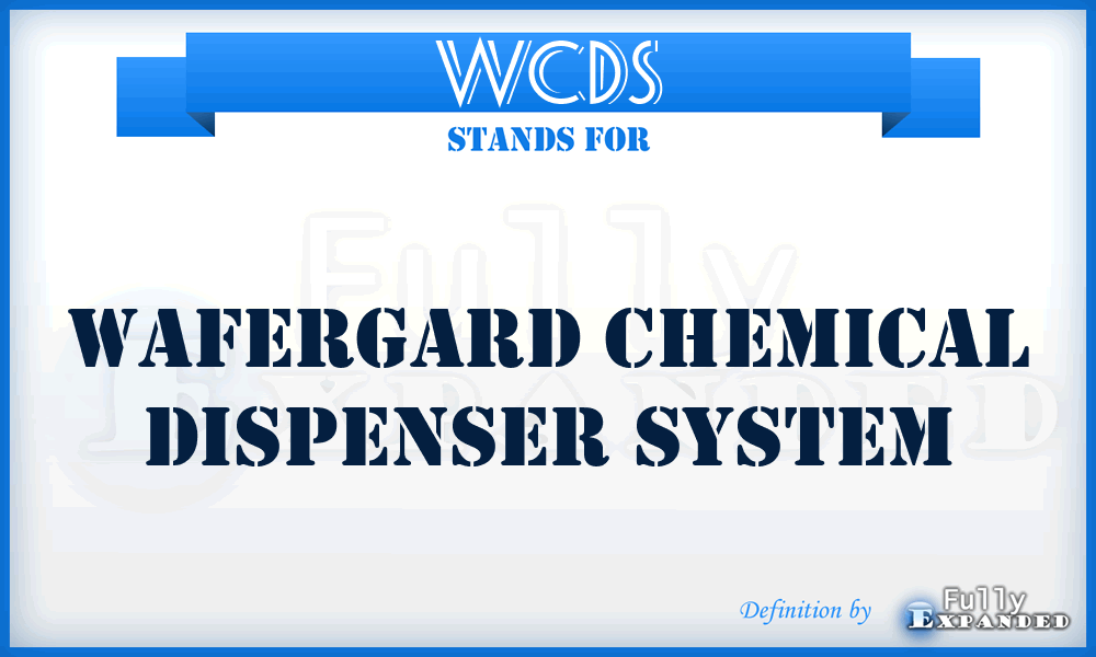 WCDS - Wafergard Chemical Dispenser System