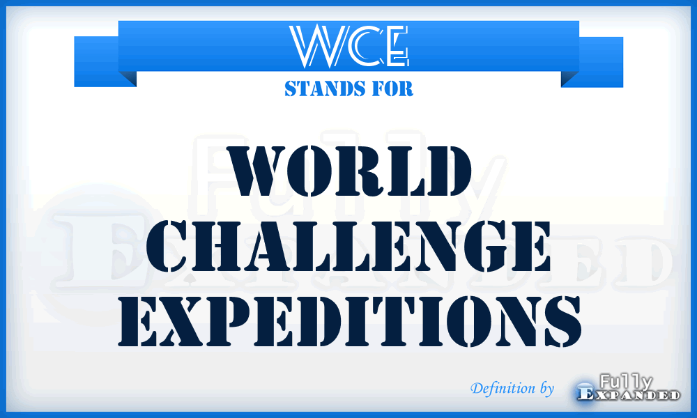 WCE - World Challenge Expeditions