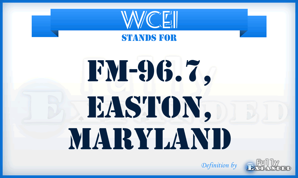 WCEI - FM-96.7, Easton, Maryland
