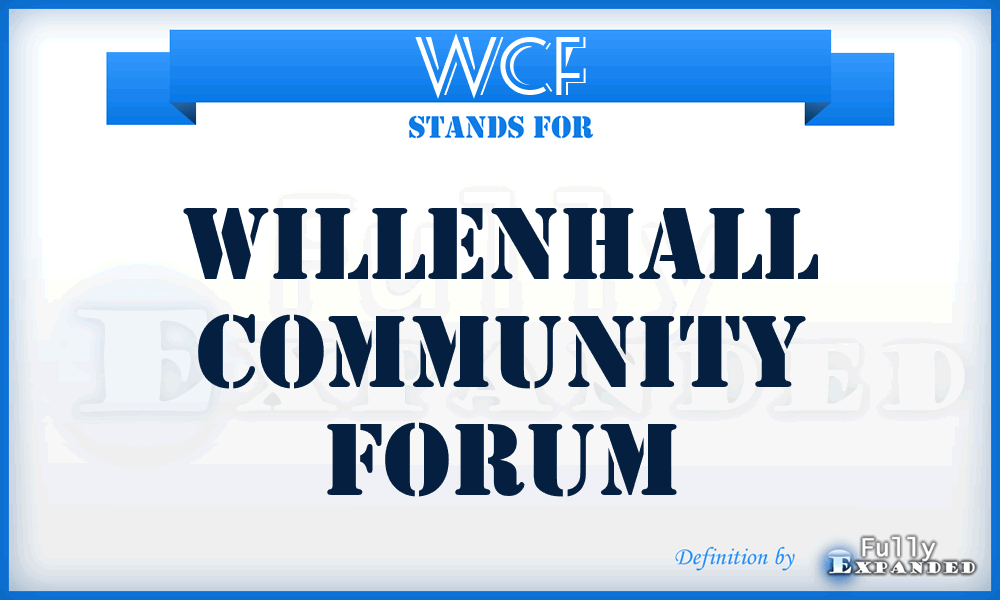 WCF - Willenhall Community Forum