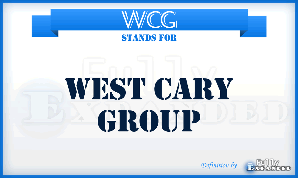 WCG - West Cary Group